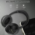 thumbnail image 4 of Auriculares inalámbricos Bluetooth sobre la oreja | Subwoofer Bass Stereo | Diseño ergonómico plegable | IPX4 a prueba de agua | Bluetooth 5.3 | Carga tipo C | Alcance de 15 m | 6-20 horas de tiempo, 4 of 8