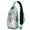 Greenish-blue-9, variant on Rustic Style Crossbody Backpack Boho Floral Lightweight Sling Bag for Outdoor Enthusiasts and City Walks