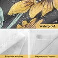 thumbnail image 4 of Farmhouse Sunflower No Hooks Shower Curtain with Snap-in Liner You Are My Sunshine Shower Curtains for Bathroom, Waterproof, Easy Install, Washable 66"x72", 4 of 9