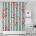 thumbnail image 2 of Waterproof Pioneer Shower Curtain 84x72 Inch Polyester Unique Colorful Floral Shower Curtain for Bathroom Hotel Home Decor with 12 Plastic Hooks, 2 of 5