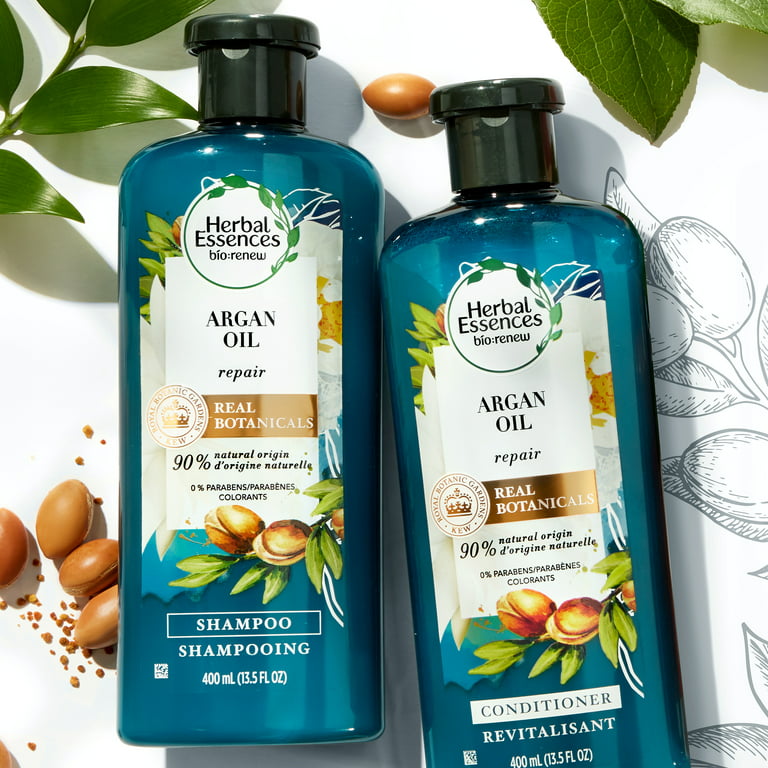 innovation faldskærm Lima Herbal Essences Bio: Renew Argan Oil Repairing, Color- Treated Hair, Shampoo  & Conditioner, 27 fl oz - Walmart.com