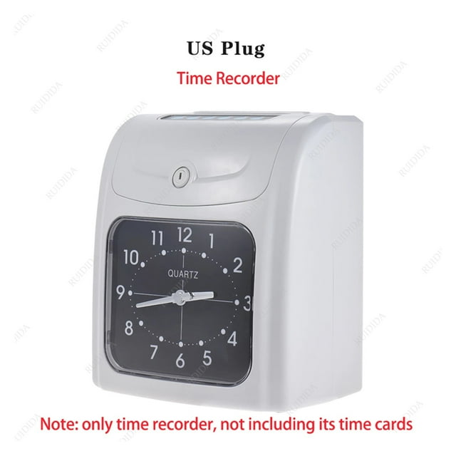 Electronic Time Recorder Employee Time Recording Attendance Machine Time Clock Recorder Attendance Time Card For Time Recorder ,Reliable Data Protection