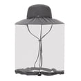 thumbnail image 2 of Sombrero de red para la cabeza Yinane Sombrero de pesca Boonie Gris oscuro Ajustable, 2 of 8