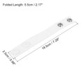 thumbnail image 2 of Unique Bargains Belt Keeper, Nylon Webbing Loop Holder with Double Snaps Belt Security Fixing, White 4 Pack, 2 of 6