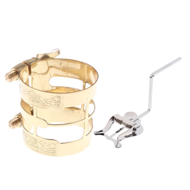 Ligadura De Boquilla De ofón Lira Musica Para Principiantes Producción Instrumentos Musicales Yuyangstore Saxofón boquilla ligera