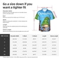 thumbnail image 5 of Sikiie Merry Christmas Gnome Print Men's Hawaiian Shirt, Summer Beach Button Pocket Short Sleeve T-Shirt,Medium, 5 of 7