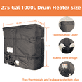 thumbnail image 3 of Fervidolize 275 Gallon Drum Heater, 3000W, Constant Temperature and Power, Adjustable Thermostat, 3 of 5
