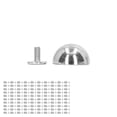 thumbnail image 3 of Mushroom Rivet, Decorative Rivets High Hardness  For Shoes Silver, 3 of 8