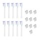 thumbnail image 1 of Cabezales de repuesto para cepillos de dientes eléctricos de gama completa, versión limpia, estilo blanco brillante, como se muestra, 1 of 5