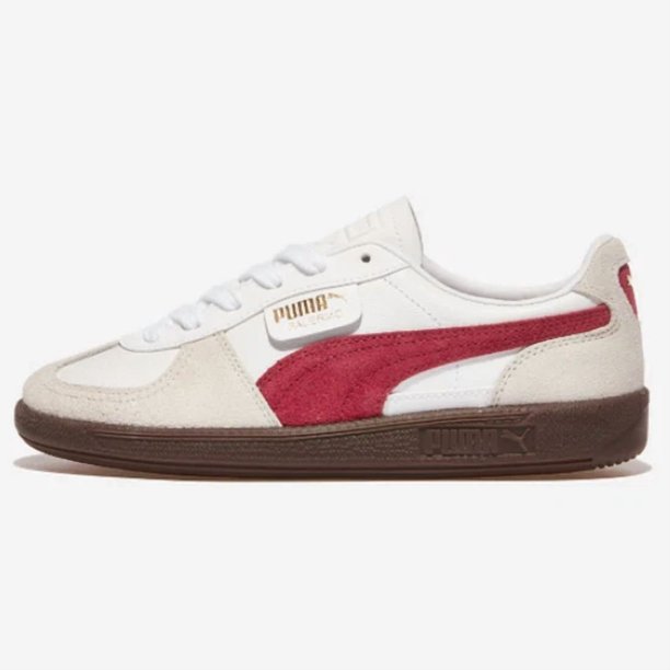 PU & MA Palermo Lth Shoes 'White/Vapor Gray/Red' (396464-05) Expeditedship