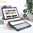 thumbnail image 5 of Case Compatible With Samsung Galaxy Tab S7 Fe 12.4 5G/ S8+ Plus 5G 2022/ S7+ Plus 12.4 - Ultra Thin With Stand Slim Pu Leather Fits, 5 of 5