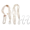 thumbnail image 1 of 1 set of Cotton Rope Plant Hanger Flower Pots Net Woven Flower Pots Basket, 1 of 8