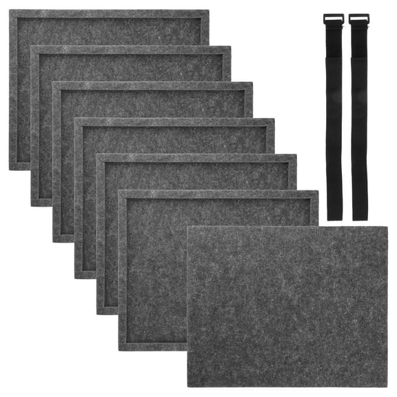 WEUVEB Puzzle Sorting Trays Stackable Dark Grey Felt 6pcs For School Use