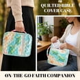 thumbnail image 5 of Xixirimido Bible Cover Case for Women Men, Large Bible Bag Bible Study Supplies Accessories Quilted Bible Carrying Cases with Handle Christian Gift, Green Turtles Beach Starfish, 5 of 7