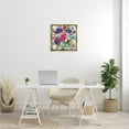 thumbnail image 2 of Stupell Industries Whimsical Floral Pop Bouquet Botanical & Floral Painting Gold Floater Framed Canvas Art Print Wall Art, 25 x 25, 2 of 9