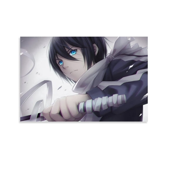 Japanese Bullying Revenge Anime Noragami Role Yato Poster Canvas Wall Art Poster Decorative Bedroom Modern Home Print Picture Artworks Posters 12x18inch(30x45cm)