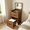 Walnut-N48-A, variant on Montary 3 in 1 Vanity Desk with Plip Top Mirror, 18.9" D Small Makeup Vanity Set with Visible Glass Desktop, Compact Dressing Table with 3 Drawers, Cushioned Stool for Bedroom, Walnut