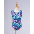 thumbnail image 3 of Alvivi Kids Girls 2Pcs Swimsuit Bodysuit with Shorts Bathing Suit Swimwear Athletic Gymnastics Leotards Colorful Leopard 8, 3 of 7
