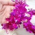 thumbnail image 6 of Triani 2Rolls of Sparkly Star Tinsel Garlands with Wire Metallic Garland Christmas Star Garlands Decorations for Wedding Birthday Party Festive Ornament (Rose Red), 6 of 7