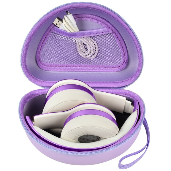 COMECASE Travel Hard Carrying Case for Beats Solo3/ for Beats Solo2 Bluetooth On-Ear Headphones - Purple
