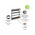 thumbnail image 3 of Effortless Bamboo Magnetic Organizer, An Elegant And Functional Choice For Your Refrigerator Black Kitchen, Showcasing Space-saving Foldable Shelves And Moisture-proof Design, 3 of 5