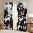 thumbnail image 2 of Castle Fairy Western Bull Skull Black Out Curtains for Boys Girls,Farmhouse Cow Print Curtains Pack of 2 (42x63 Each),Wildlife Animal Hunting Bedroom Curtains,Super Cozy Room Decor, 2 of 6