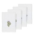 thumbnail image 2 of Authentic Hotel and Spa  Turkish Cotton Cactus Embroidered White 4-piece Washcloth Set, 2 of 3