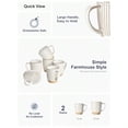 thumbnail image 4 of Coffee Mugs 16 ozCeramic Mug Set Emment Cups for Latte Hot Tea Cappuccino Mocha Cocoa Suit For Housewarming Wedding 3.8 inch Set of 6 Arctic White, 4 of 8
