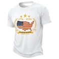 thumbnail image 4 of CCRFTGI 250 Anniversary Usa Flag Shirts for Kids Boys Girls Size 7 Patriotic Casual 4th Of July American Flag Striped Tshirt Freedom Summer Shirts Festival Tee Tops White 3-4 Years, 4 of 4