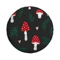 thumbnail image 2 of Easygdp Amanita Mushroom Wheel Sun Guard, Spare Tire Cover,Universal Trailer Suv Truck Camper Travel,Easy To Install And Remove -14 Inch, 2 of 9