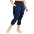 thumbnail image 3 of MSRP $35 Id Ideology Plus Size Cropped Leggings Blue Size 2X, 3 of 7