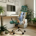 thumbnail image 3 of Renewold American Tribal Wolf Mountain Green Office Chair Cover Universal Computer Chair Slipcover High Back Computer Chair Cover for Boss Rotating Chairs Easy to Install Washable, S, 3 of 7