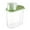 Green, variant on 1 Pcs Food Storage Containers with Lid, Rice Storage Bin Cereal Storage Container, Food Airtight Container with Pouring Spout and Measuring Cup for Oatmeal Grain Pasta Flour Dog Cat Food