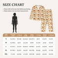 thumbnail image 4 of Salouo Pumpkins Pattern Women's Pajamas Set Long Sleeve Button Down Sleepwear Soft Pj Lounge Sets for women 2 Piece Pjs Set with Long Pants-Small, 4 of 7