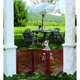 thumbnail image 3 of "3-Section Adjustable and Scrolled Wooden Pet Gate by, Three, sturdy gate panels By Etna", 3 of 4