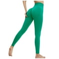 thumbnail image 1 of Pantalones de yoga sin costuras para mujer, color melocotón, de nylon y spandex, de cintura alta, para fitness, running, yoga y uso diario, 1 of 7