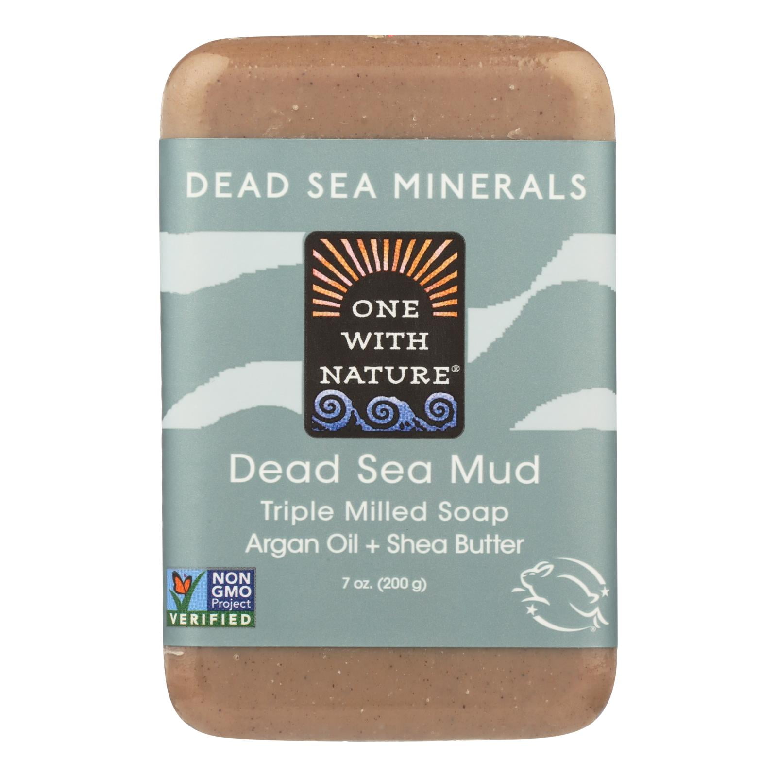 ONE WITH NATURE, SOAP BAR DEAD SEA MUD, 7 OZ.