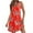 Red, variant on LYXSSBYX Boho Dresses for Women 2024 Women's Casual Sundress With Pockets Summer Boho Beach Dress Floral T-Shirts Dress V Neck Loose Tank Dresses