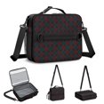 thumbnail image 5 of Red and Green Checkered Pattern Insulated Lunch Bag with Shoulder Strap and Bottle Holder,Bento School Lunch Bag Box,11x9.5x3.5 Inches, 5 of 5