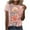 zc-Pink, variant on Hvyesh Tops for Women Short Sleeve Tshirt Dressy Floral Print Casual Tunic Shirt Summer Basic Tees