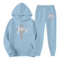 thumbnail image 4 of Aihuaihua Men's Christian 2 Piece Jogging Suit Jesus Cross Sweatsuits Lounge Matching Sets Religious Faith Hoodie Tracksuit Light Blue XXL, 4 of 5