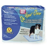 OUT! On Your Own Floor Protection Pads for Adult Dogs, 12-Pack