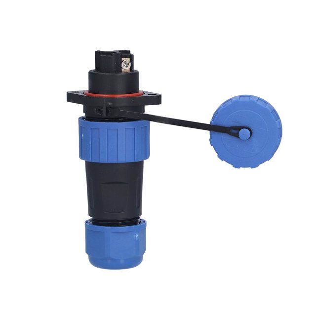 Flange Power Connector, Screw Crimping 6-12mm² 250V Waterproof Plug Socket For Electrical Equipments 2 Pin,3 Pin,4 Pin,5 Pin