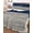 Blue, variant on Quilts Queen Size Bedding Set, Black Striped Reversible Summer Quilt 3 Pieces, Farmhouse Stripes Modern Abstract Art Lightweight Bedspreads Coverlets with 2 Pillow Shams for All Seasons