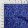 thumbnail image 2 of oneOone Rayon Blue Fabric Tropical Craft Projects Decor Fabric Printed By The Yard 56 Inch Wide, 2 of 5