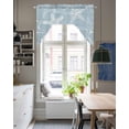 thumbnail image 4 of Blue White Starfish Swag Valances for Windows, Small Curtains Drapes, Coastal Ocean Summer Sea Nautical Kitchen Window Curtains Over Sink Window Treatment Valance for Bedroom/Bathroom 56"x36", 4 of 5