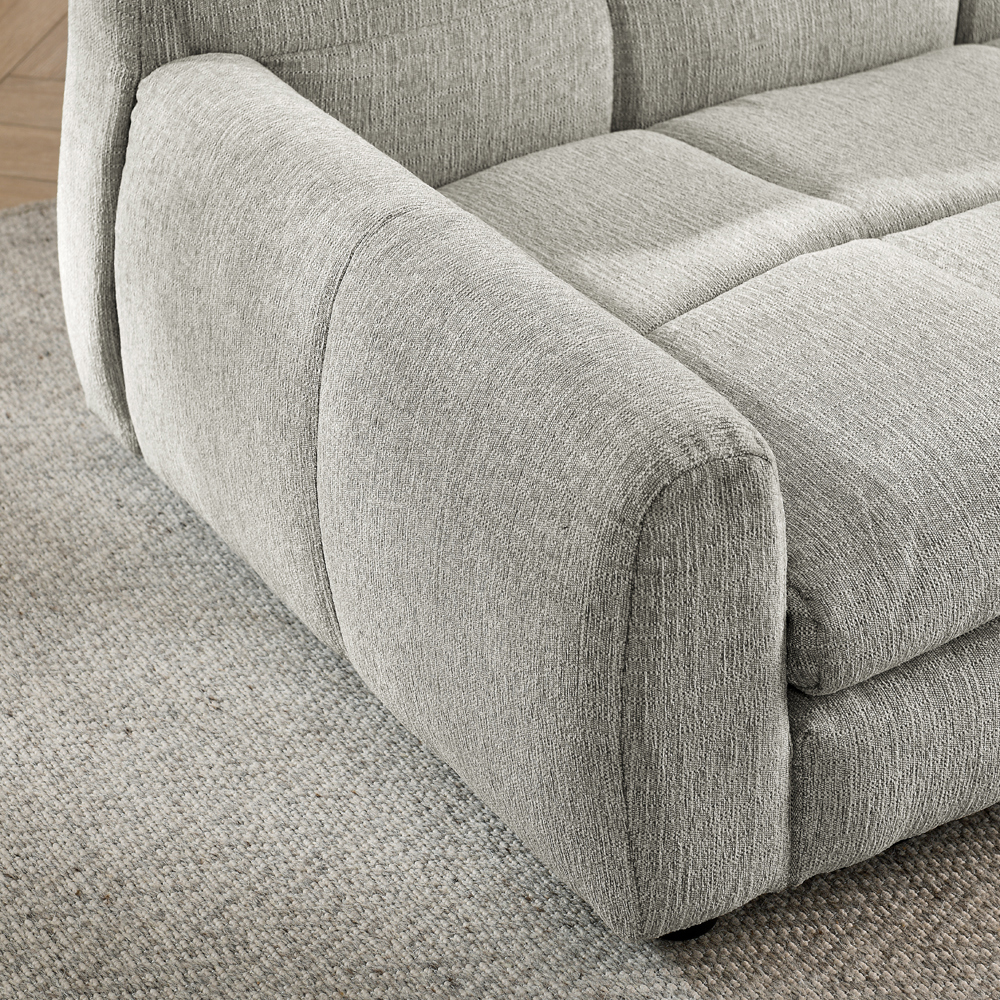 ZephyPaws 51" Large Dog Sofa Bed with Supportive Armrests and Backrest, Breathable Linen Fabric and Stable Low-Leg Design, Beige