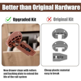 thumbnail image 4 of 8Sets Plastic Drawer Track Guides Kit,Drawer Slides Guides Replacement Parts for Center Mount Drawer Dresser Drawer, 4 of 7