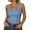 Blue, variant on MHOSTAFH Women's Rhinestone Tank Top Sleeveless Scoop Neck Camisole Ribbed Going Out Tops for Club Party