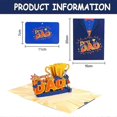 thumbnail image 2 of Super Dad Pop Up Card, 3D Best Dad Greeting Card For Father's Days, Anniversary Card, Birthday Card, Gifts For Father, 2 of 5